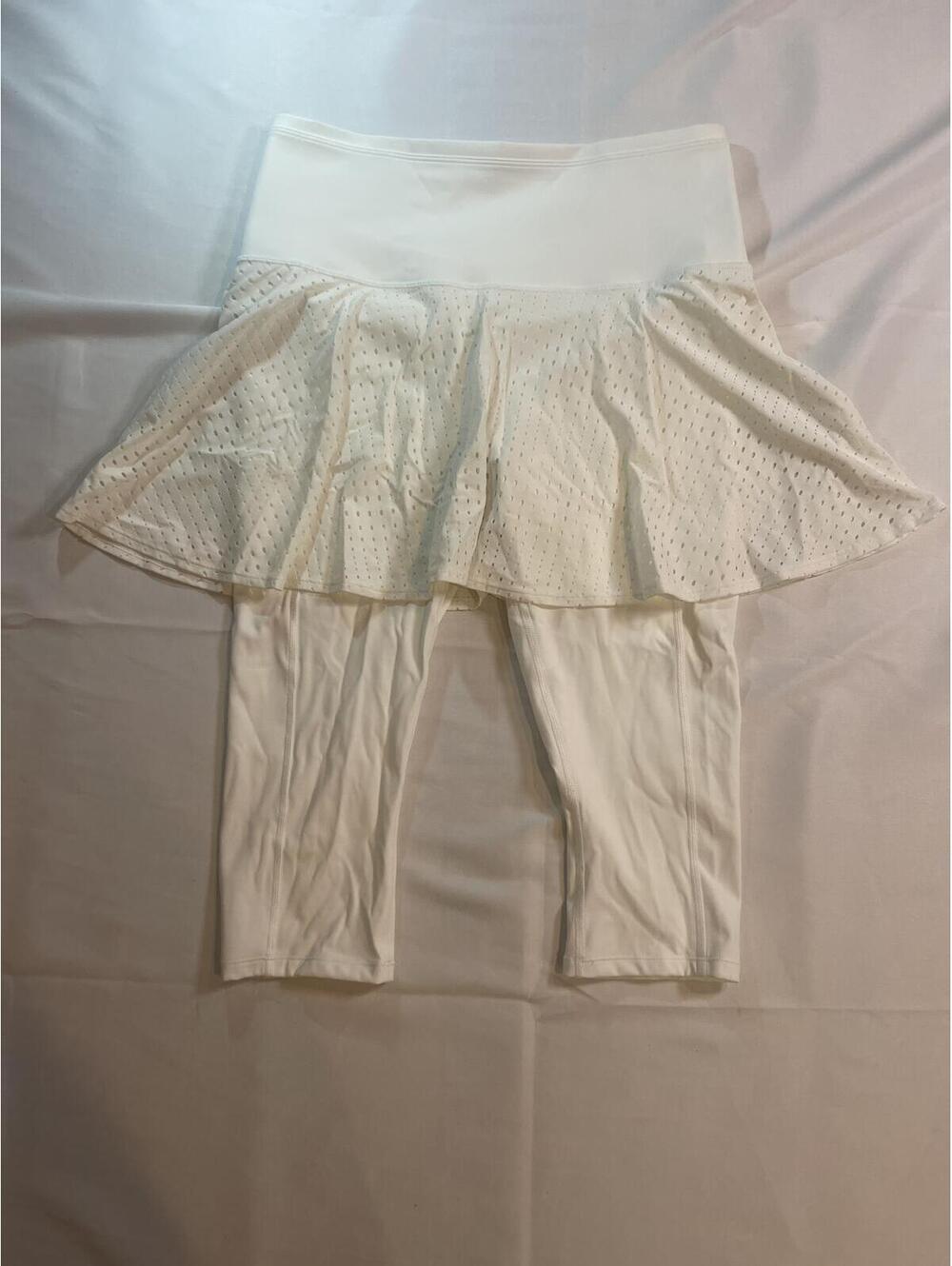Athleta White Skirted Leggings